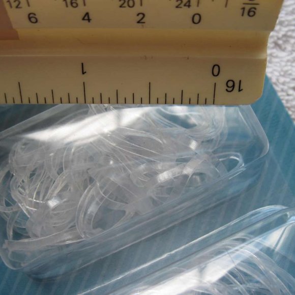 260 Goody Value Pack Clear Ouchless No Metal 3 Sizes Poly Elastic Hair Bands - Picture 5 of 9